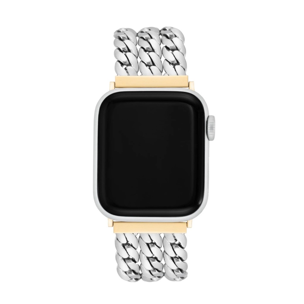 AK -Apple watch Band only **WATCH NOT INCLUDED **3 row link band, silver/gold